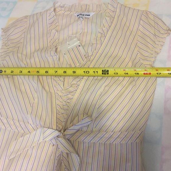 Vertical Club multicolor tie blouse - Picture 3 of 4